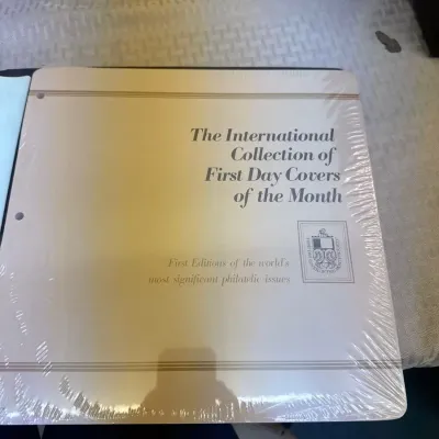 International Collection of First Day Covers of the Month Album FDC Society