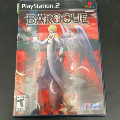 Baroque video game for the PlayStation 2, published by Atlus, in its original plastic case.