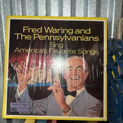 Sale Photo Thumbnail #11: "Fred Waring and The Pennsylvanians Sing America's Favorite Songs" Reader's Digest vinyl record box set, still in its original shrink wrap.
