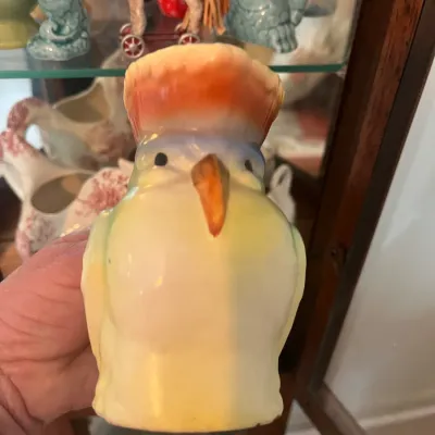 Ceramic Bird w/ orange crest