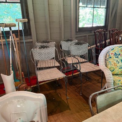 Iron outdoor chairs
