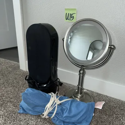 Sale Photo Thumbnail #54: Heated curlers, mirror, heating pad