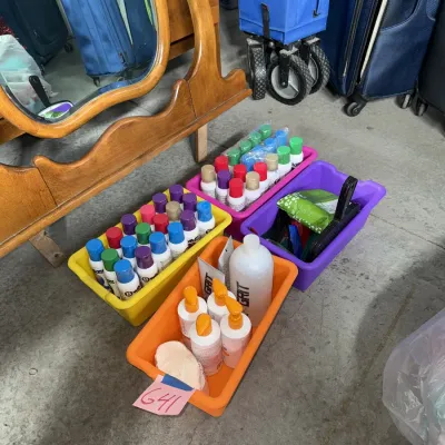 Sale Photo Thumbnail #1004: Colored hairspray, etc. Everything varying in fullness