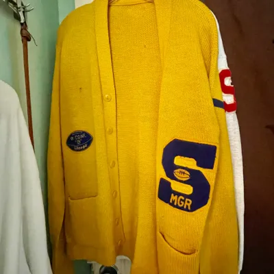 Sale Photo Thumbnail #77: 1960s school varsity sweater