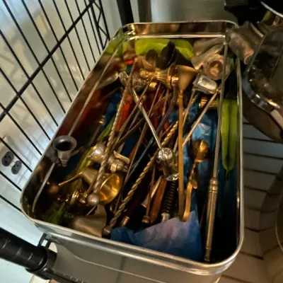 Sale Photo Thumbnail #114: Collection of candle snuffers