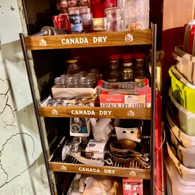 Sale Photo Thumbnail #176: Very cool Canada Dry storage rack