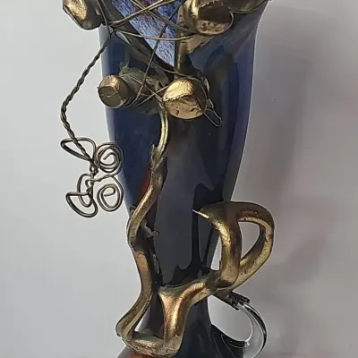 Vintage Hand-blown Vase: Lot F