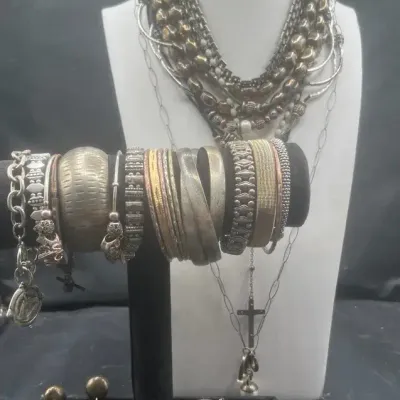 Vintage Silver Tone Jewelry Variety