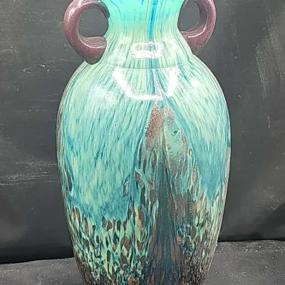 Vintage Hand-blown Vase: Lot G
