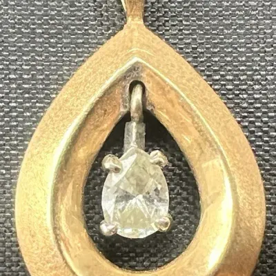 Vintage 14k Gold Diamond Pendant