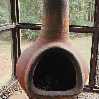 Terracotta Clay Chiminea 