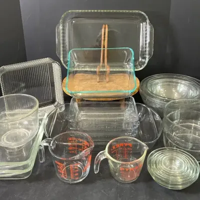Variety Of Pyrex, Anchor & Glasbake