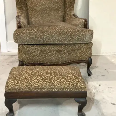 Leopard Print Armchair 