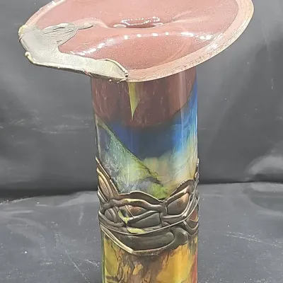 Hand-blown Art Glass Vase: Lot B