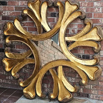 Large Vintage Gilt-carved  Wall Mirror