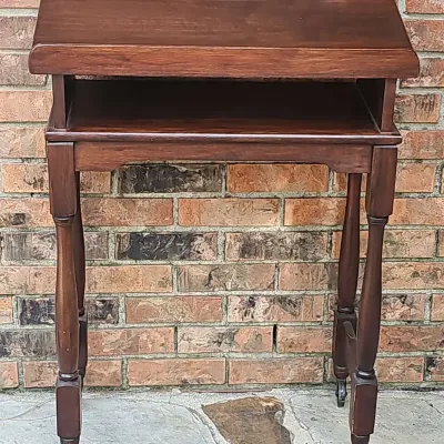 Vintage Colonial Revival Dark-Wood Table