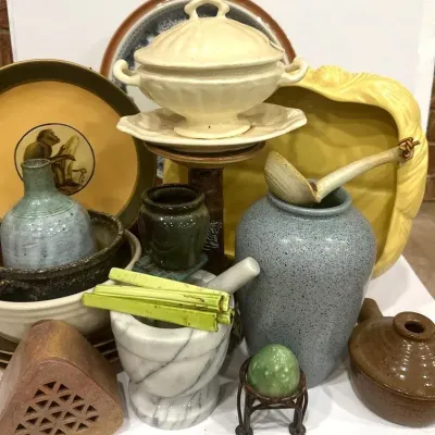 Stoneware, Marble, Pottery, And More: 23pcs