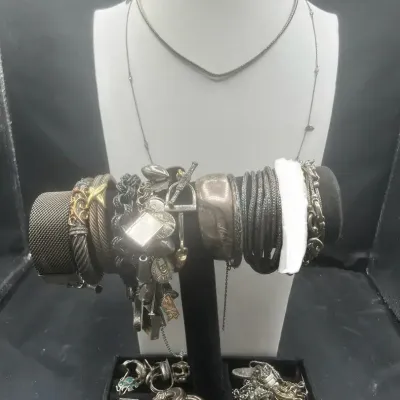 Vintage Mixed 925 Silver & Genuine Gold Jewelry Variety