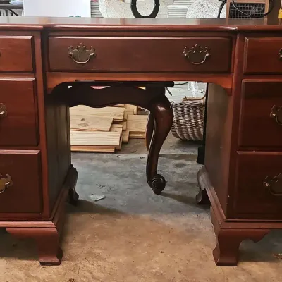 Vintage Chippendale-style Mahogany Desk