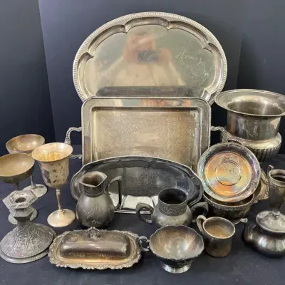Vintage Silver-plated & Sterling Serving Pieces