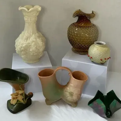 Glassware Decor and Vase Lot 