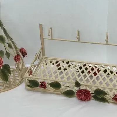Floral Metal Decor Set