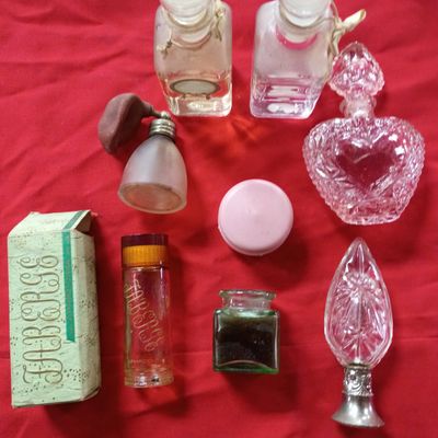 Sale Photo Thumbnail #11: A Collection of Vintage Perfume Bottles and Vanity Glassware Including Fabergé and Avon