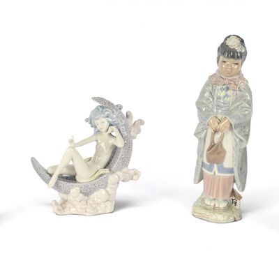 Sale Photo Thumbnail #81: Group of Lladro Porcelain Figural Groupings