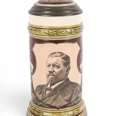 Sale Photo Thumbnail #380: Mettlach George Ehret Brewery Stein