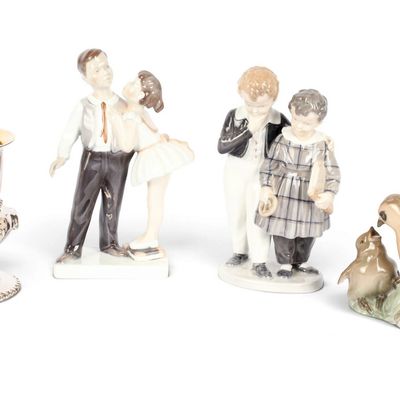 Sale Photo Thumbnail #75: Danish Porcelain Figures and Figurines Incl. Lyngby, Bing & Grondahl