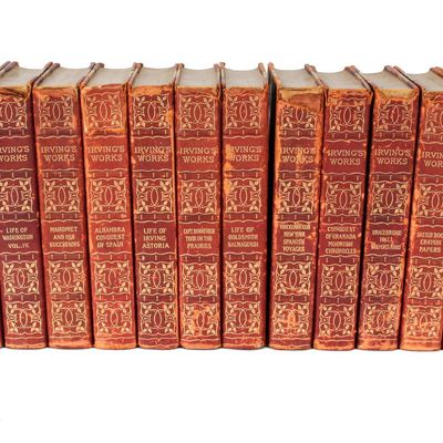 Sale Photo Thumbnail #402: The Complete Works of Washington Irving, Sixteen Volumes