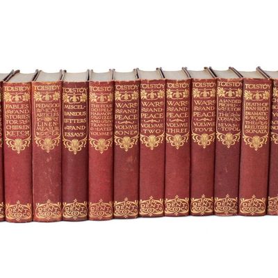 Sale Photo Thumbnail #400: Leo Tolstoy, The Complete Works of Count Tolstoy, Twenty-Four Volumes