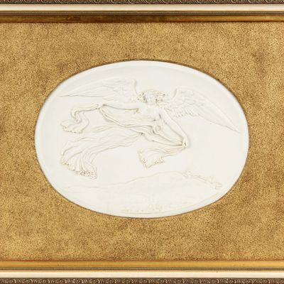 Sale Photo Thumbnail #163: James Hadley Parian Porcelain Plaque, Twilight, Royal Worcester