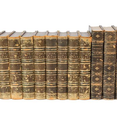 Sale Photo Thumbnail #403: Book Sets Incl. The Memoirs of Sir Walter Scott and Thackeray's Works