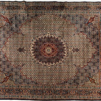 Sale Photo Thumbnail #355: Persian Moud Carpet, 13' 3" x 9' 9"
