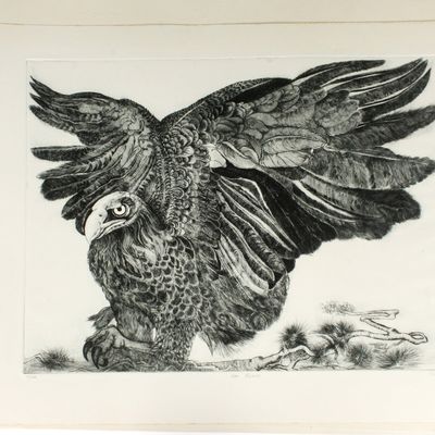 Sale Photo Thumbnail #415: Christine McGinnis (American, 1937-2019) 54 Sea Eagle Etchings