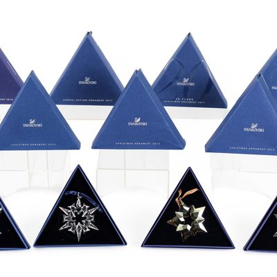 Sale Photo Thumbnail #54: Collection of Swarovski Annual Christmas Ornaments