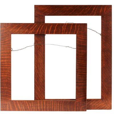 Sale Photo Thumbnail #264: Two Arts & Crafts Style Oak Picture Frames