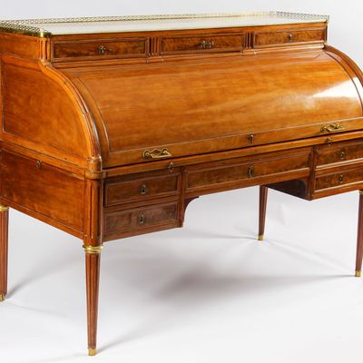 Sale Photo Thumbnail #120: Louis XVI Period Cylinder Desk, Jean-Philippe Feuerstein (French, B. 1749)