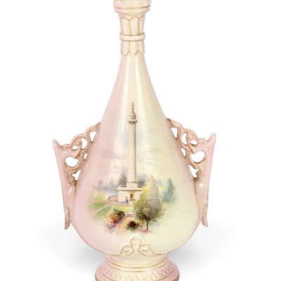 Sale Photo Thumbnail #220: Royal Worcester Washington Monument (Baltimore) Vase