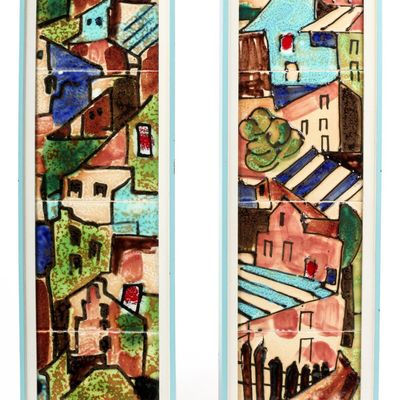 Sale Photo Thumbnail #479: Harris G. Strong Mid Century Art Tile Panels