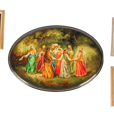 Sale Photo Thumbnail #107: Hand-Painted Russian Lacquer Items