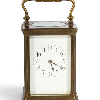 Sale Photo Thumbnail #95: French Bronze Carriage Clock, Early 20th Century