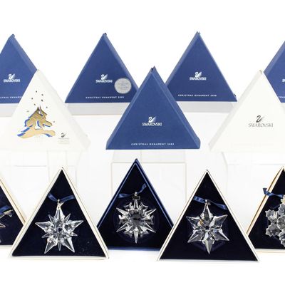 Sale Photo Thumbnail #55: Collection of Swarovski Annual Christmas Ornaments