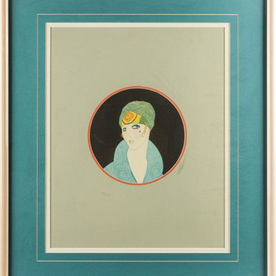 Sale Photo Thumbnail #447: Erte, Yellow Turban, Signed Serigraph