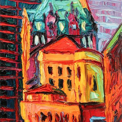 Sale Photo Thumbnail #455: Robert Terry (American, 1953-2021) New York City, Painting