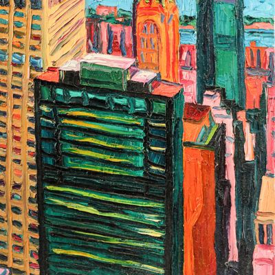 Sale Photo Thumbnail #453: Robert Terry (American, 1953-2021) New York City, Painting