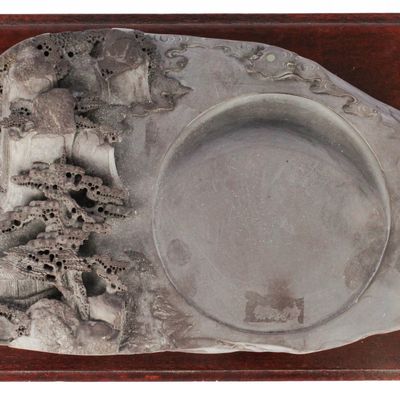 Sale Photo Thumbnail #334: Chinese Duan Ink Stone, Spring Scenery