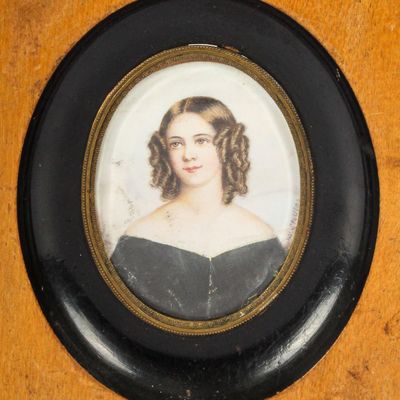 Sale Photo Thumbnail #118: Portrait Miniature of a Young Lady, After Joseph Karl Stieler