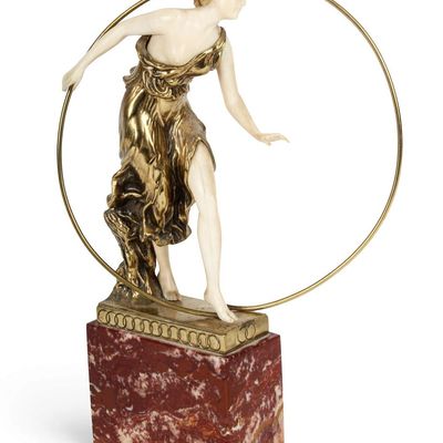 Sale Photo Thumbnail #316: Georges Morin Art Deco Bronze Sculpture, Dancer